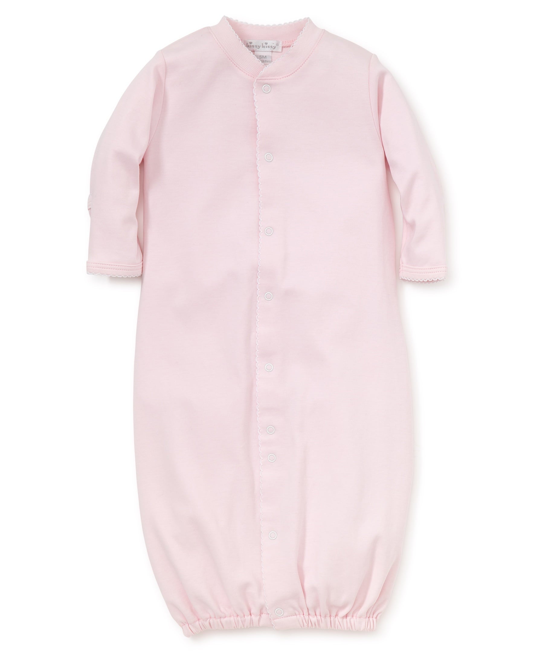 Kissy Kissy Infant Sleepwear Unisex Pink/White / Preemie Kissy Kissy Basics Converter Gown