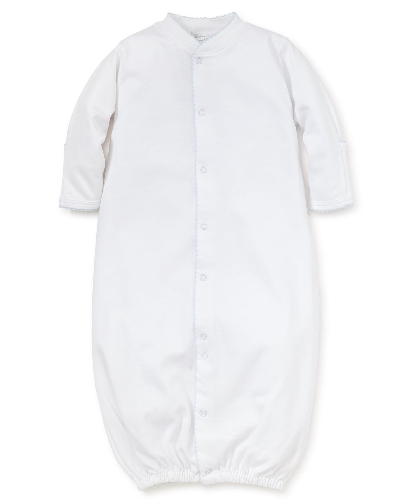 Kissy Kissy Infant Sleepwear Unisex White/Light Blue / Preemie Kissy Kissy Basics Converter Gown
