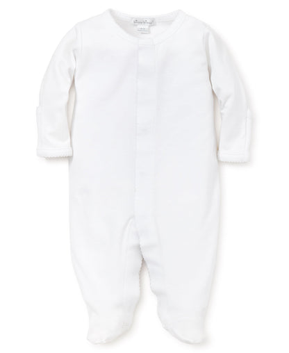 Kissy Kissy Infant Sleepwear Unisex White / Newborn Kissy Kissy Basics Footie NEW