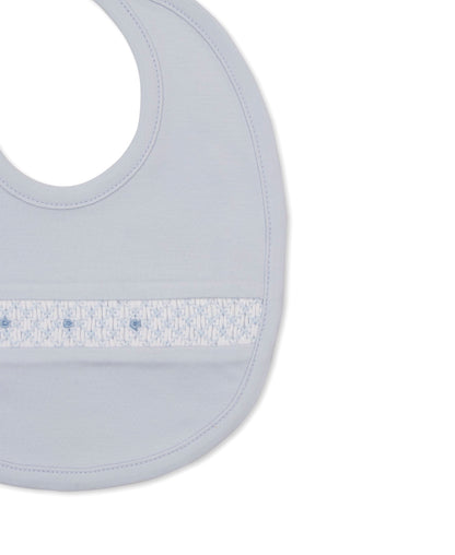 Kissy Kissy Apparel & Gifts Light Blue Kissy Kissy Boys CLB Fall 26 Smocked Bib