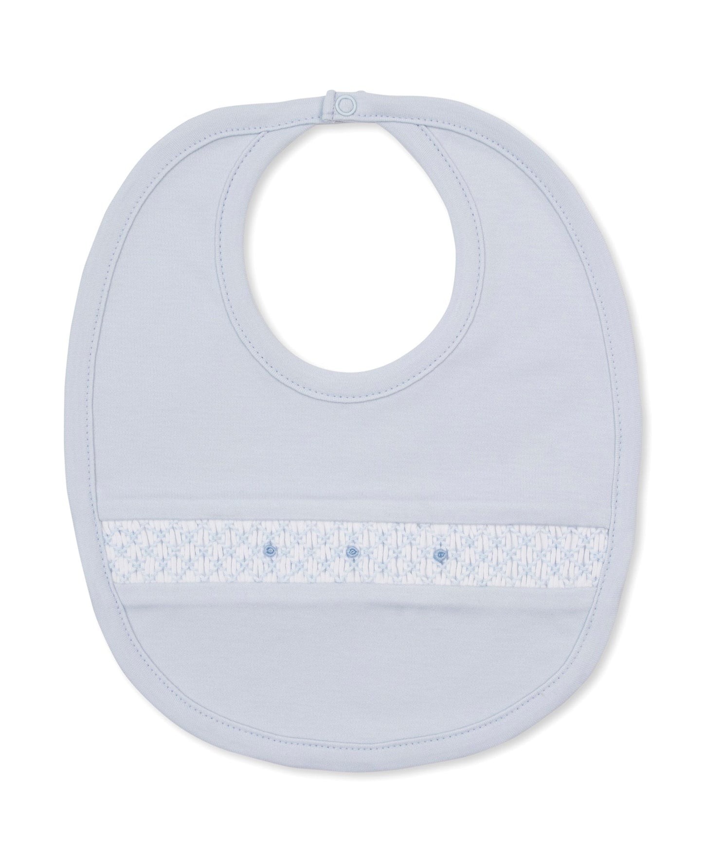 Kissy Kissy Apparel & Gifts Light Blue Kissy Kissy Boys CLB Fall 26 Smocked Bib