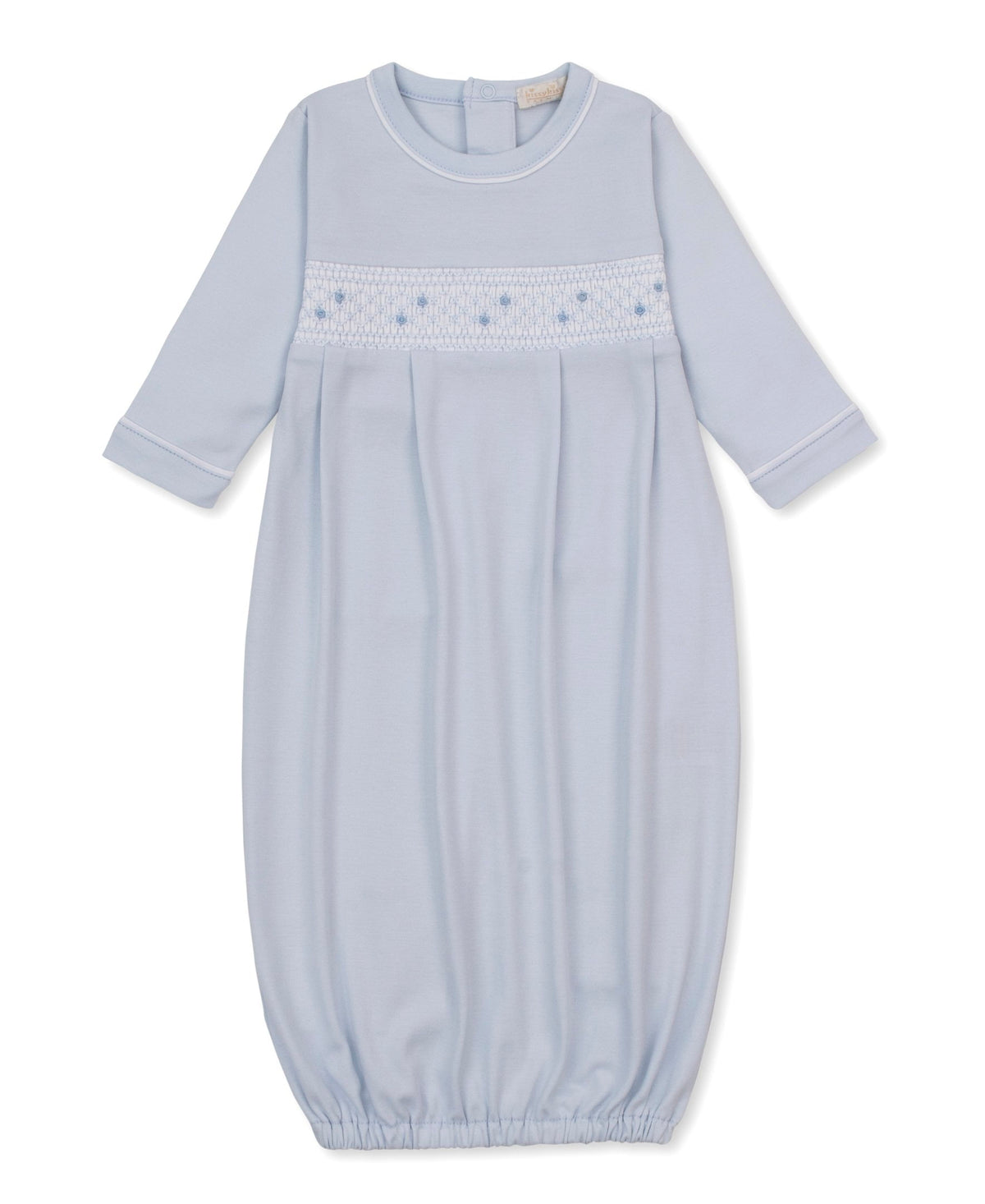 Kissy Kissy Infant Sleepwear Boy Light Blue / Newborn Kissy Kissy Boys CLB Fall 26 Smocked Sack