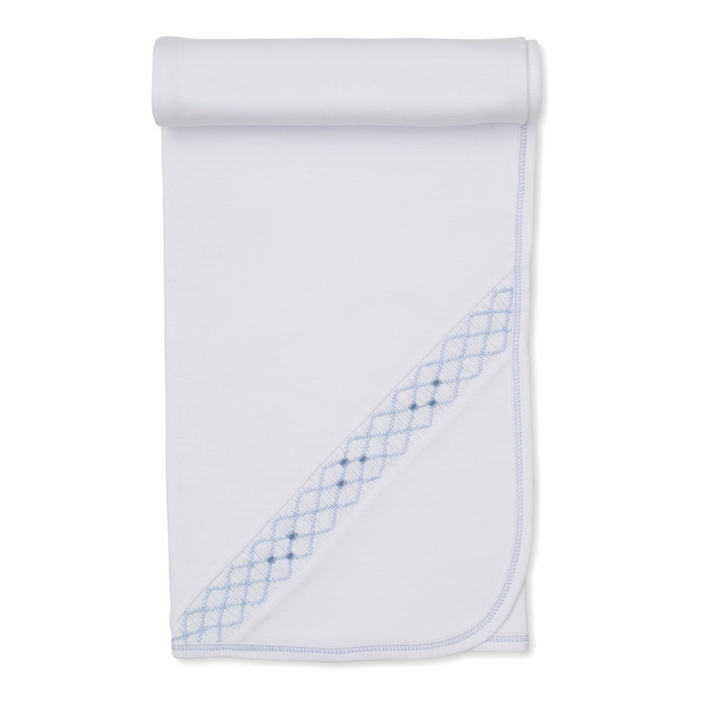 Kissy Kissy White / OS Kissy Kissy Boys CLB Summer 26 Smocked Blanket