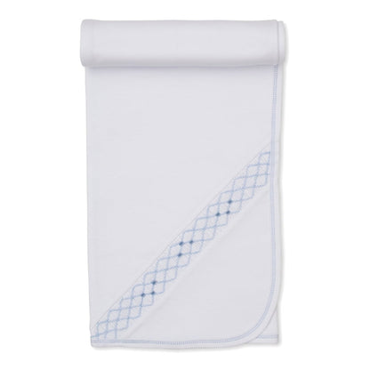 Kissy Kissy White / OS Kissy Kissy Boys CLB Summer 26 Smocked Blanket