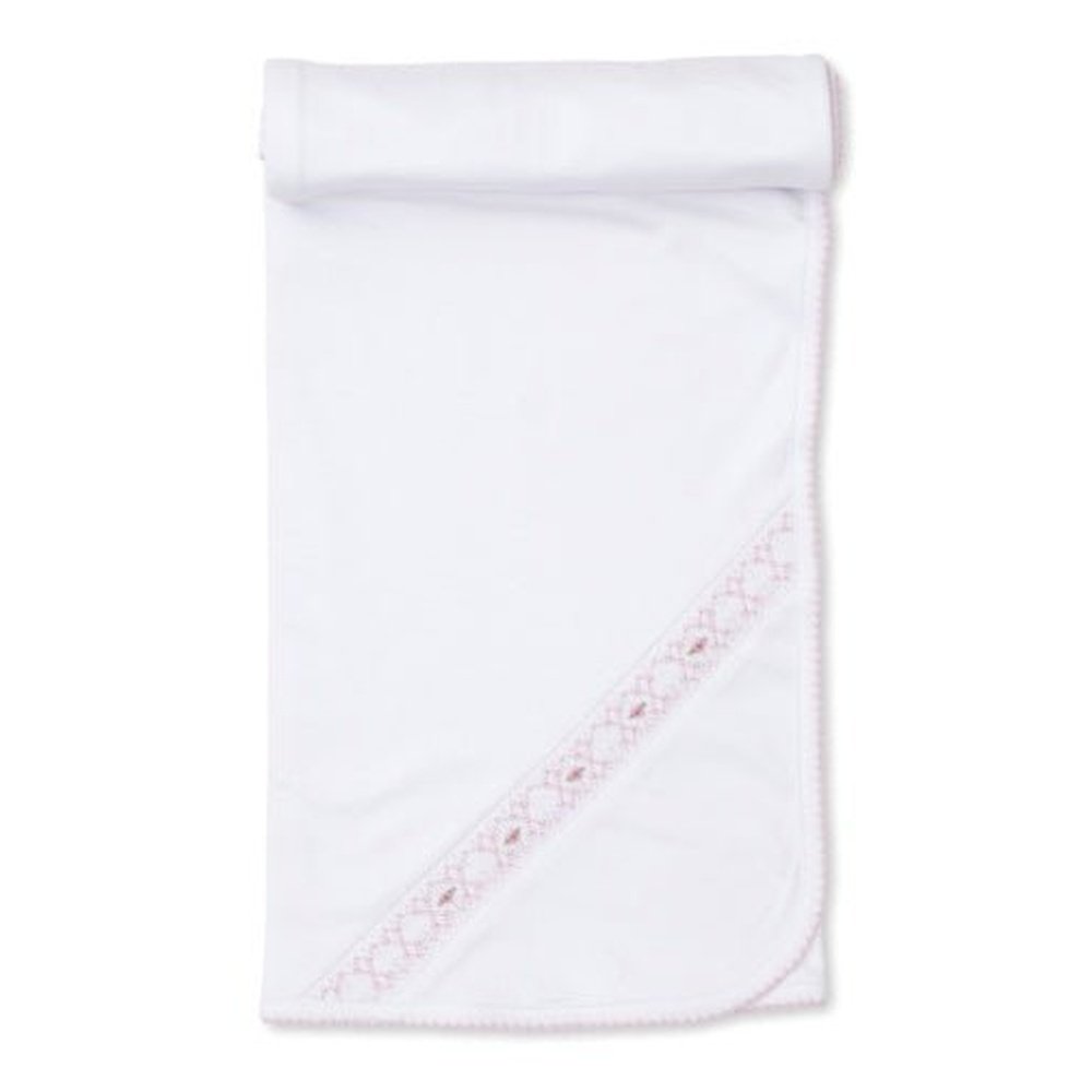 Kissy Kissy CLB Blanket White with Pink Smocking Blanket