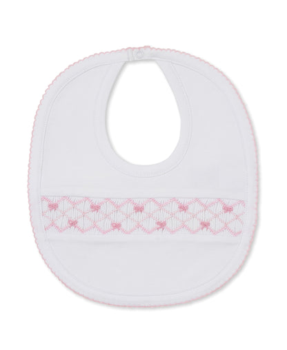 Kissy Kissy White/Pink / OS Kissy Kissy CLB Summer Bows Smocked Bib