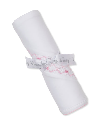 Kissy Kissy White/Pink / OS Kissy Kissy CLB Summer Bows Smocked Blanket