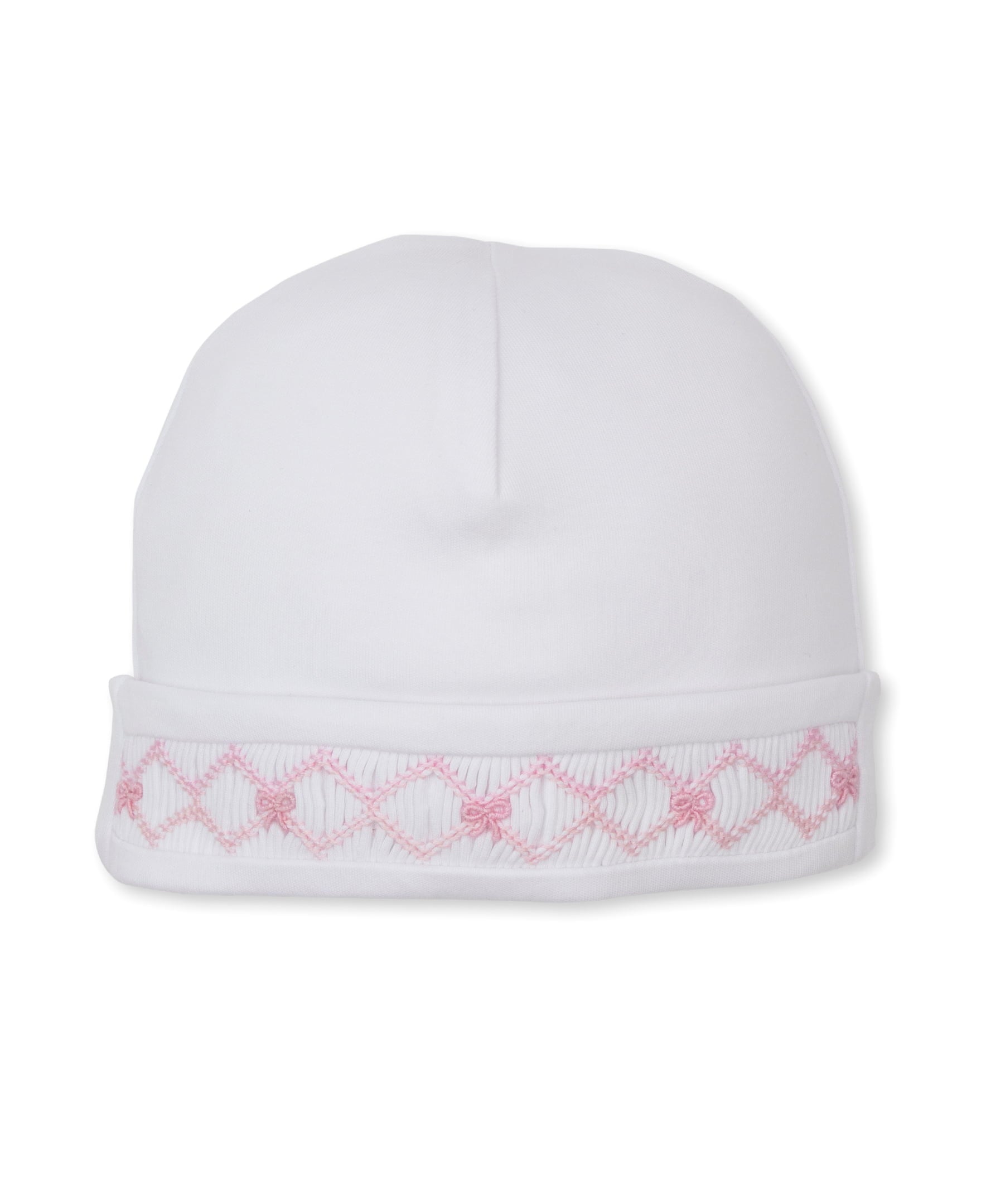Kissy Kissy White/Pink / Newborn Kissy Kissy CLB Summer Bows Smocked Hat