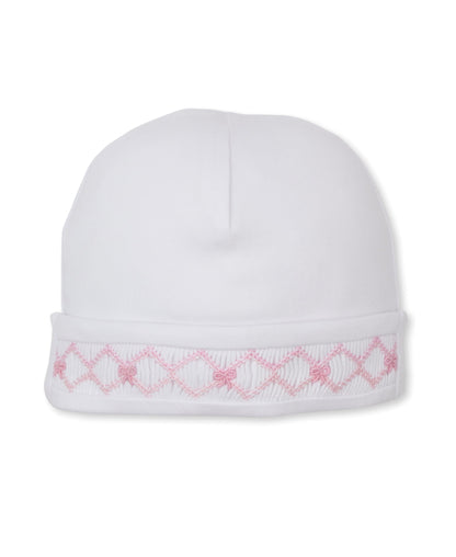 Kissy Kissy White/Pink / Newborn Kissy Kissy CLB Summer Bows Smocked Hat