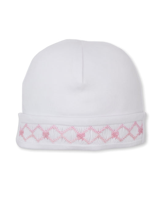 Kissy Kissy White/Pink / Newborn Kissy Kissy CLB Summer Bows Smocked Hat