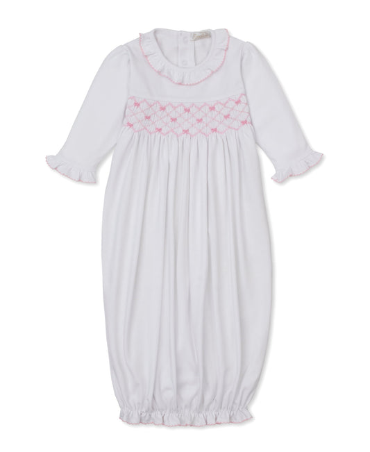 Kissy Kissy White/Pink / Newborn Kissy Kissy CLB Summer Bows Smocked Sack