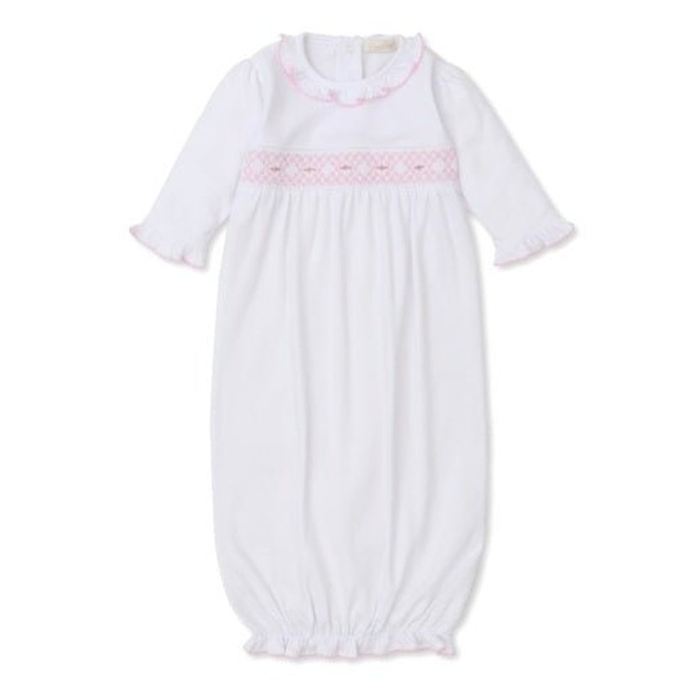 Kissy Kissy CLB Summer White & Pink Smocked Sack