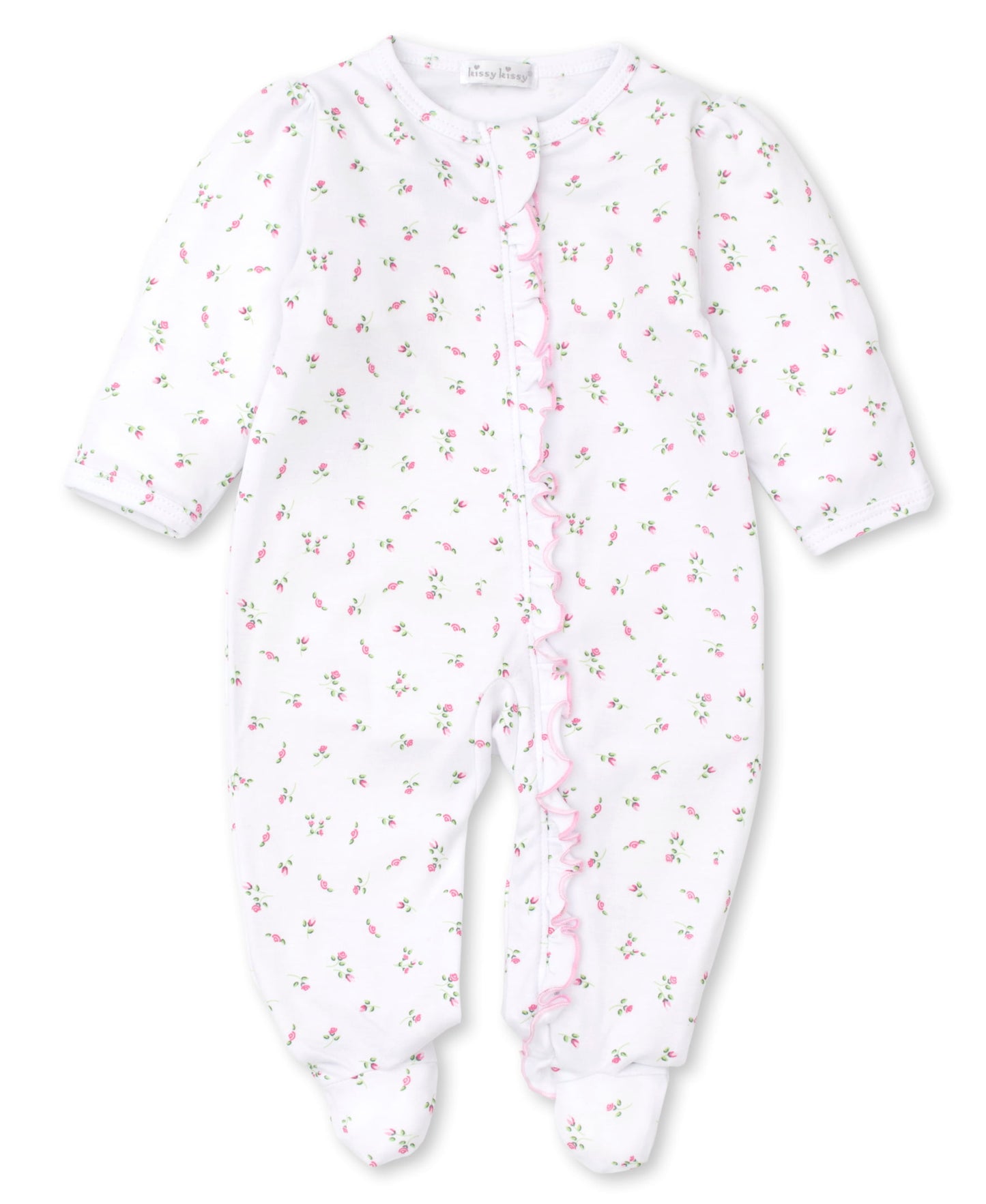 Kissy Kissy Infant Sleepwear Girl Multi / 0-3 Mo Kissy Kissy Garden Print Zipper Footie