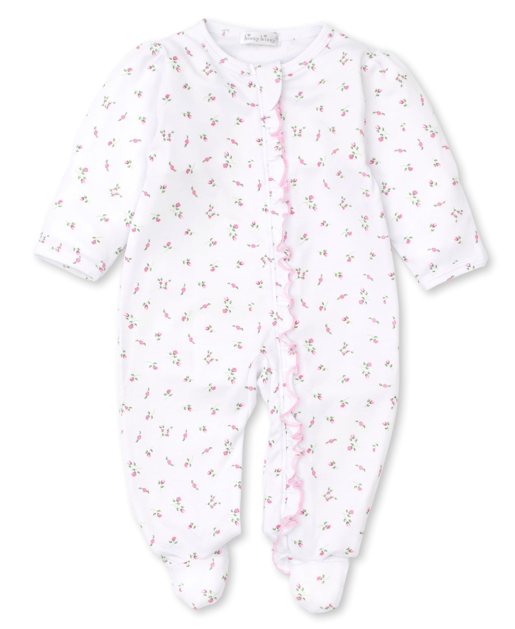 Kissy Kissy Infant Sleepwear Girl Multi / 0-3 Mo Kissy Kissy Garden Print Zipper Footie