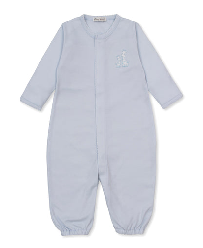 Kissy Kissy Boys Apparel / Gowns / Infant Kissy Kissy Giraffe Laughs Converter Gown Lt. Blue