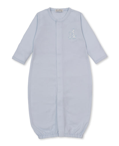 Kissy Kissy Boys Apparel / Gowns / Infant Kissy Kissy Giraffe Laughs Converter Gown Lt. Blue