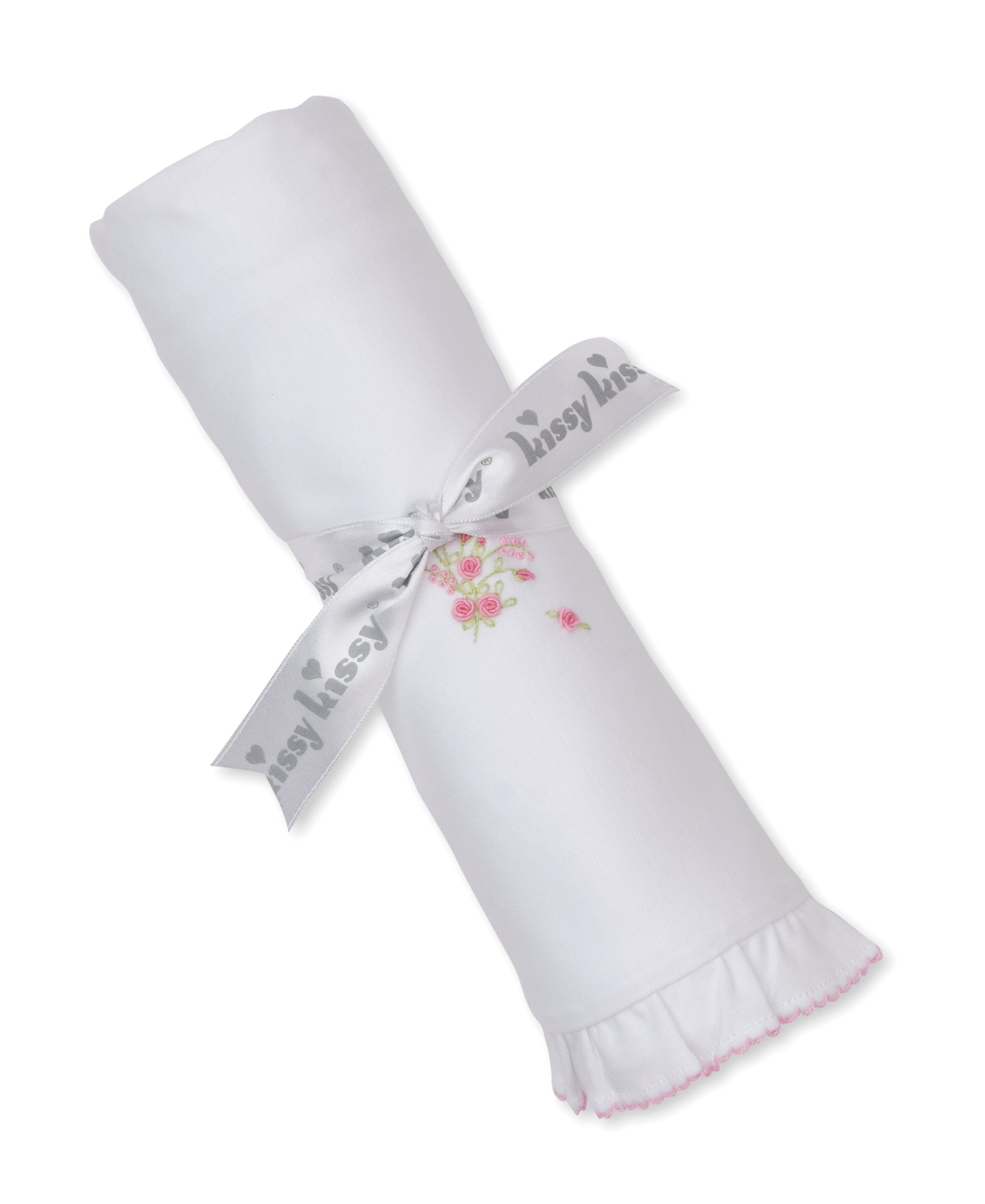 Kissy Kissy White / OS Kissy Kissy Girls SCE Victorian Roses Blanket