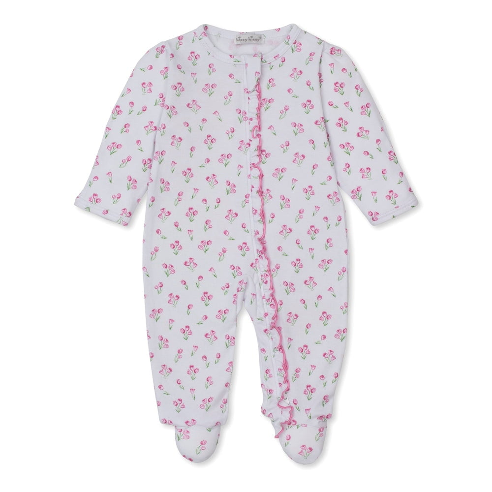 Kissy Kissy Multi / Newborn Kissy Kissy Girls Timeless Tulips Zipper Footie
