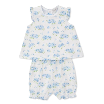 Kissy Kissy Heavenly Hydrangeas Woven Sunsuit babysupermarket
