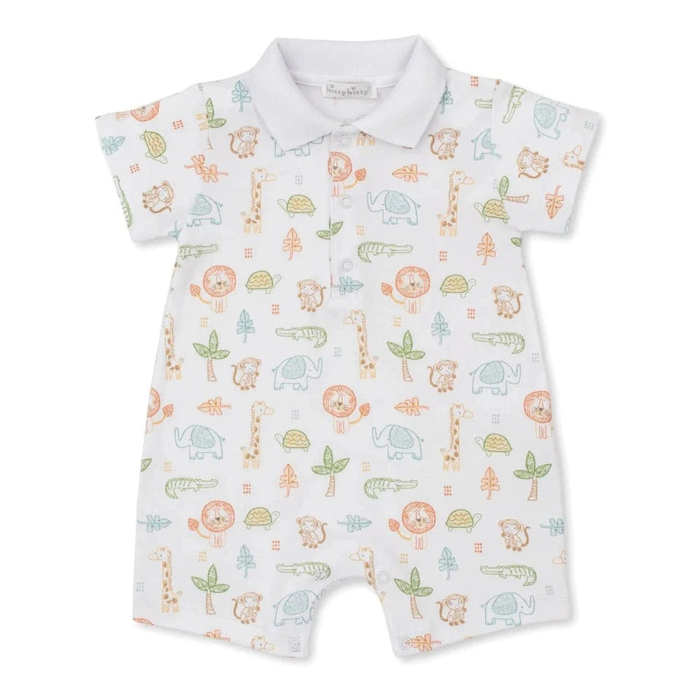 Kissy Kissy Jungle Adventure Boys Playsuit babysupermarket