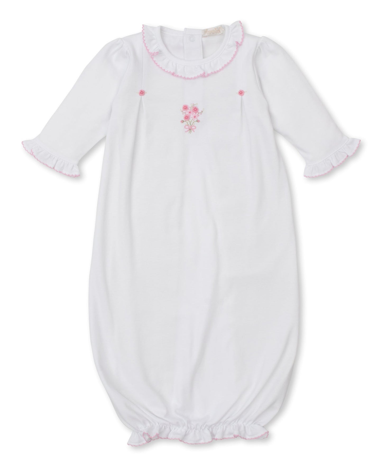 Kissy Kissy Girls Apparel / Sleepwear / Infant White/Pink / Newborn Kissy Kissy Premier Old English Roses Sack