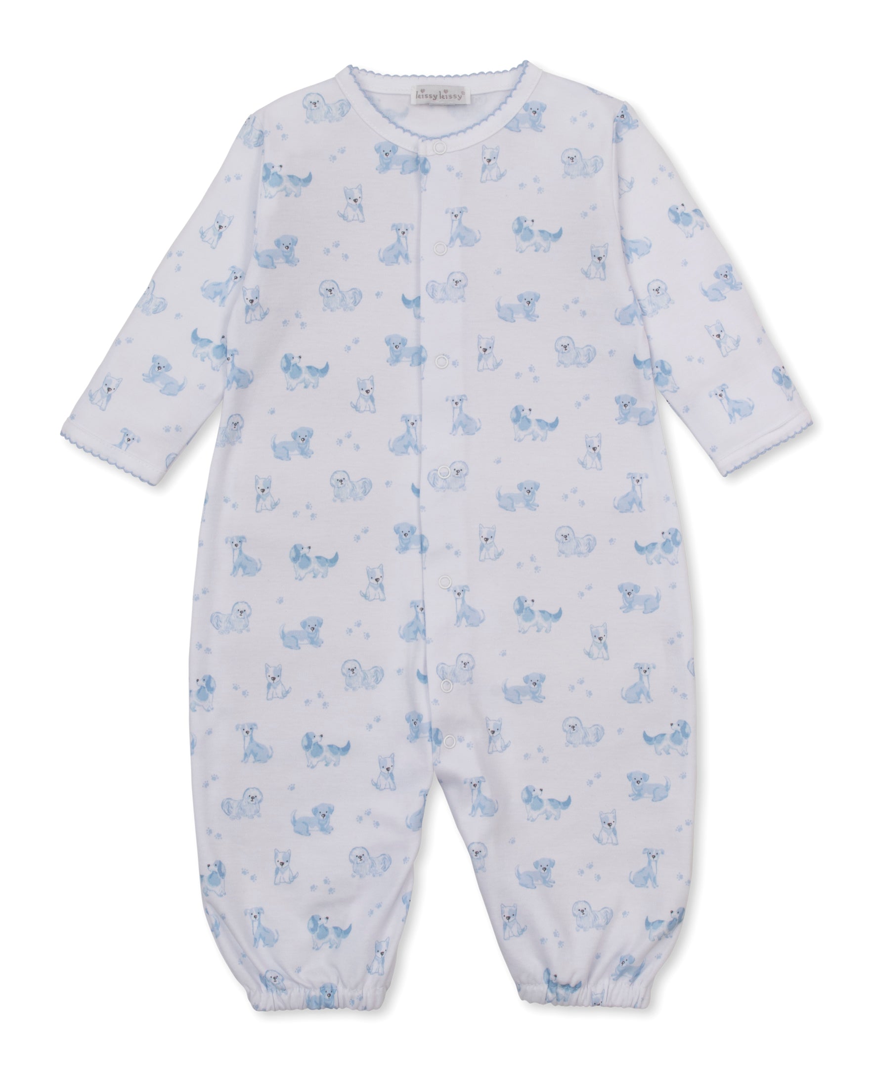 Kissy KissyKissy Kissy Puppy Paws Converter Gown Lt. BlueBabysupermarket