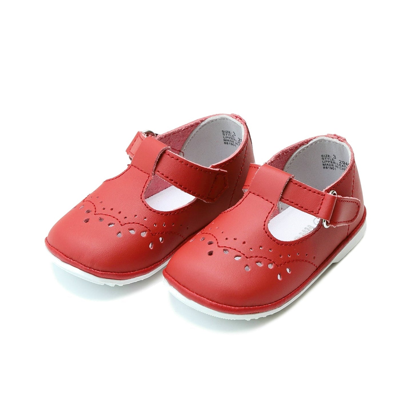 L'Amour Angel Birdie T-Strap Baby or Toddler Girls Walking Shoe