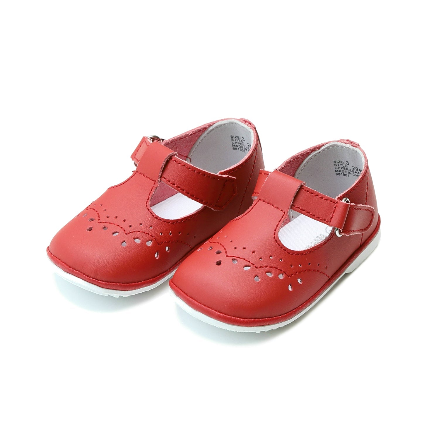 L'Amour Angel Birdie T-Strap Baby or Toddler Girls Walking Shoe