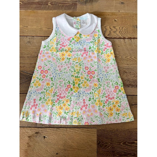 La Luna Spring Floral Peter Pan Collar Dress
