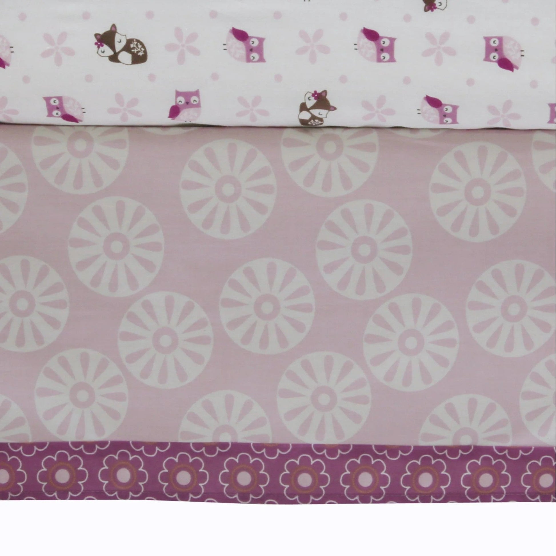 Lambs & Ivy Bedtime Originals Lavender Woods 3-Piece Crib Bedding Set - Pink, Purple
