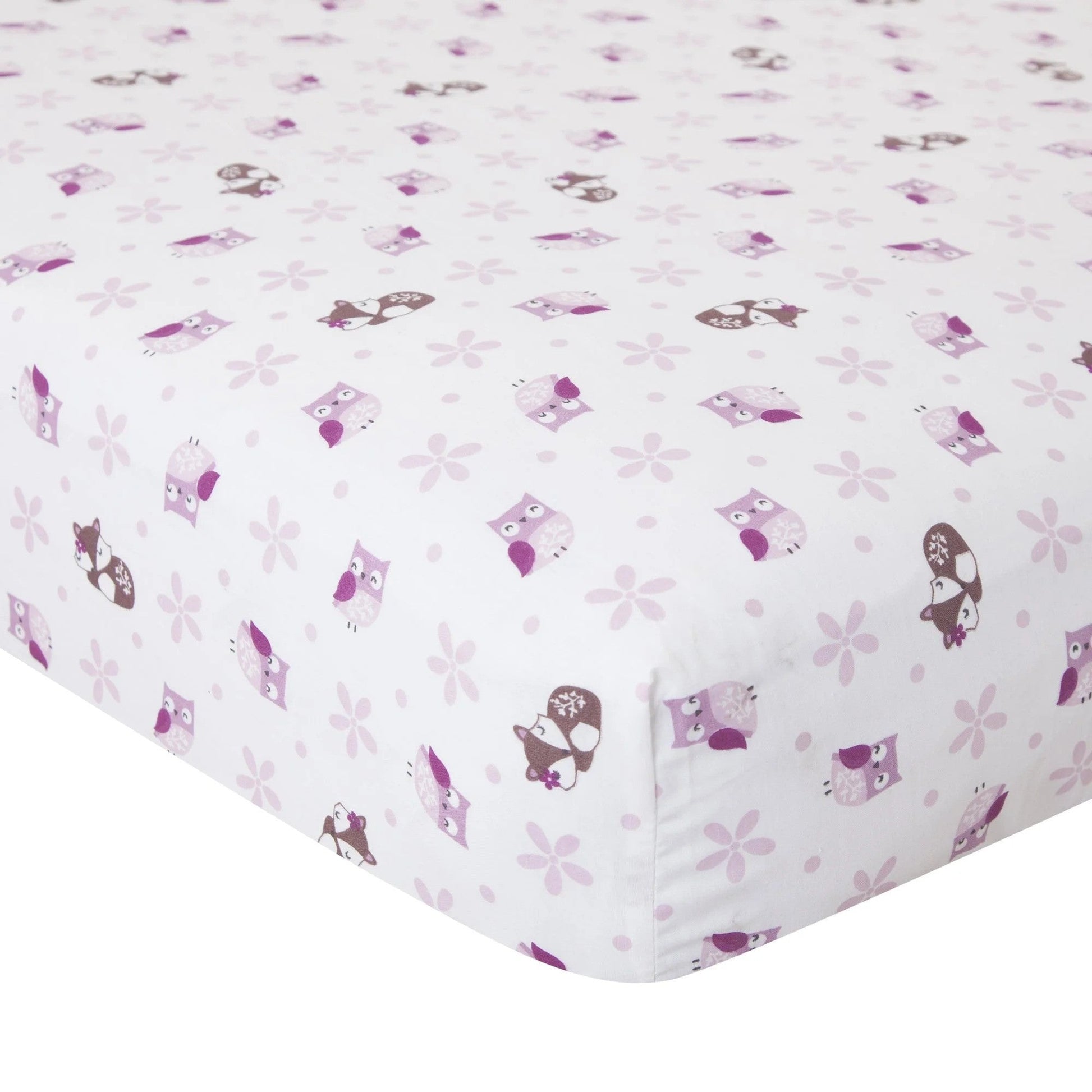 Lambs & Ivy Bedtime Originals Lavender Woods 3-Piece Crib Bedding Set - Pink, Purple