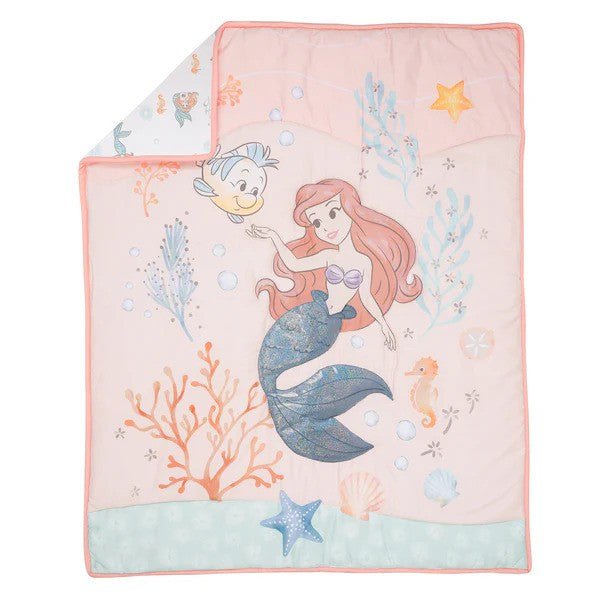 Lambs & Ivy Disney Baby The Little Mermaid 3-Piece Baby Crib Bedding Set