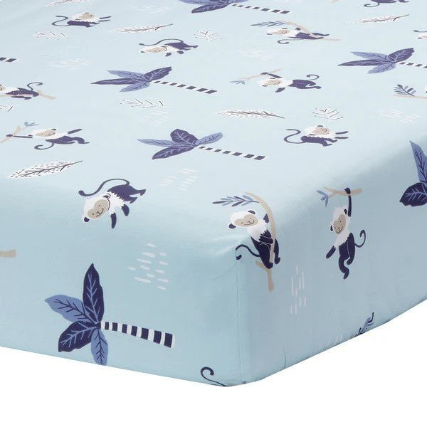 LAMBS & IVY More Decor Lambs & Ivy Jungle Party 3-Piece Elephant/Monkey Baby Crib Bedding Set
