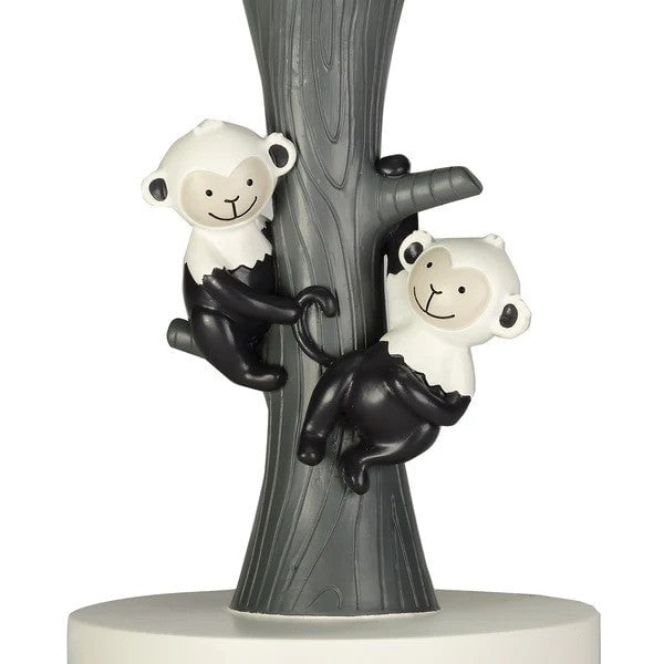 LAMBS & IVY More Decor Lambs & Ivy Jungle Party Tree with Monkeys Lamp with Shade & Bulb