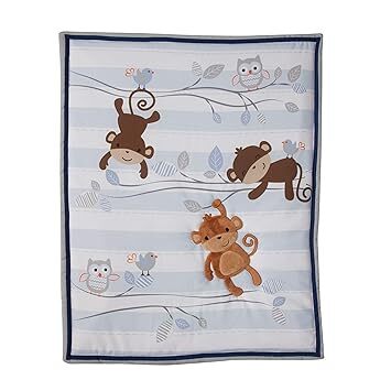 Lambs & Ivy Mod Monkey 3PC Crib Set