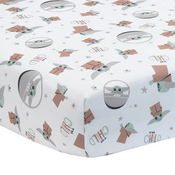 LAMBS & IVY More Decor Lambs & Ivy Star Wars The Child Baby Yoda Nursery 3-Piece Baby Crib Bedding Set
