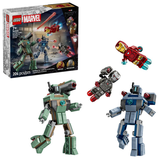 Lego Iron Man & War Machine vs. Hammer Drones