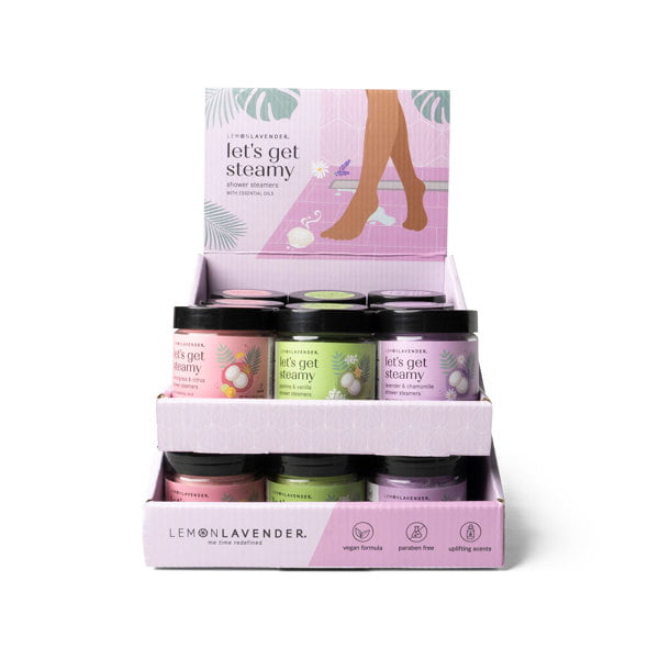 DM Merchandising Lemon Lavender Lets Get Steamy Shower Bombs - 3 Pack