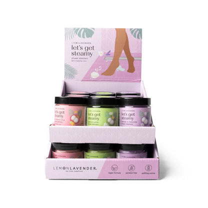 DM Merchandising Lemon Lavender Lets Get Steamy Shower Bombs - 3 Pack