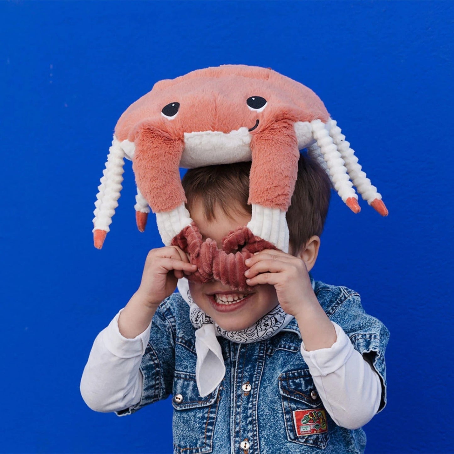 Peter John M Distribution Plush Les Ptipotos: Crab Mom and Baby Terracotta