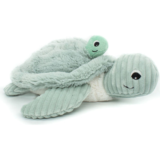 Peter John M Distribution Plush Les Ptipotos: Sea Turtle Mom and Baby Medium Mint