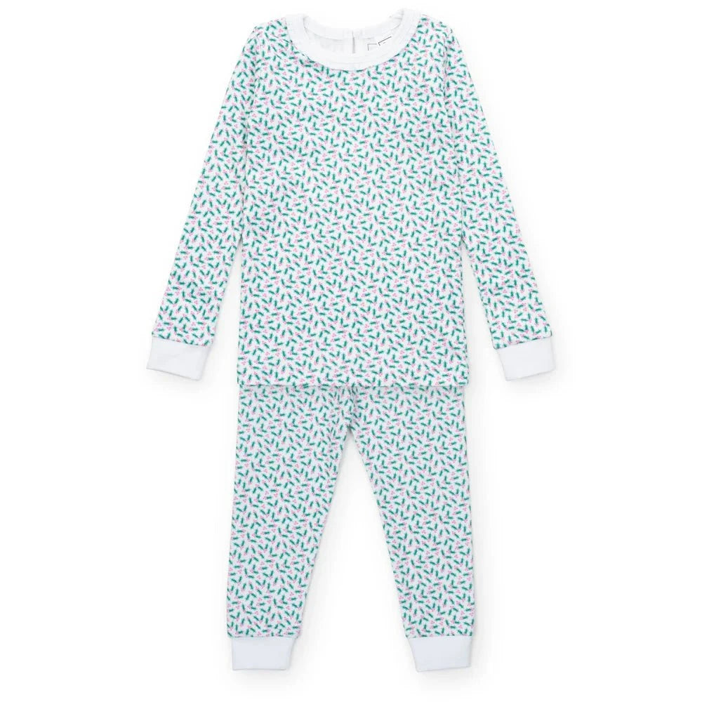 Lila and Hayes Holly Holiday / 2 Toddler Lila and Hayes Ava Girls Pajama Set - Holly Holiday
