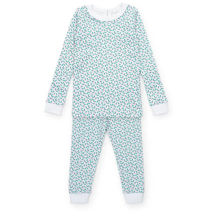 Lila and Hayes Holly Holiday / 2 Toddler Lila and Hayes Ava Girls Pajama Set - Holly Holiday
