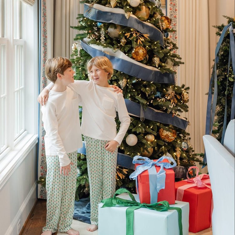 Lila and Hayes Lila and Hayes Boys Beckett Pant - Tree Topper Stars