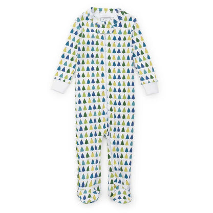 Lila and Hayes Infant Christmas Tree Cool / 0-3 Mo Lila and Hayes Christmas Tree Cool Parker Zipper Pajama