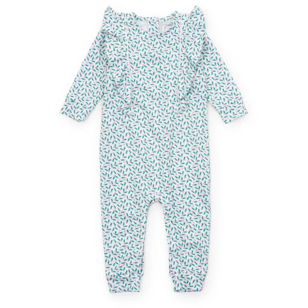 Lila and Hayes Holly Holiday / Newborn Lila and Hayes Evelyn Girls Romper - Holly Holiday
