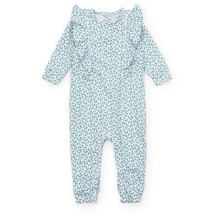 Lila and Hayes Holly Holiday / Newborn Lila and Hayes Evelyn Girls Romper - Holly Holiday