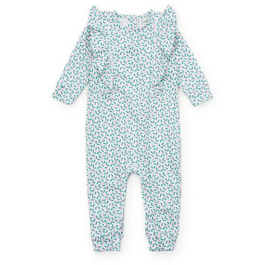 Lila and Hayes Holly Holiday / Newborn Lila and Hayes Evelyn Girls Romper - Holly Holiday