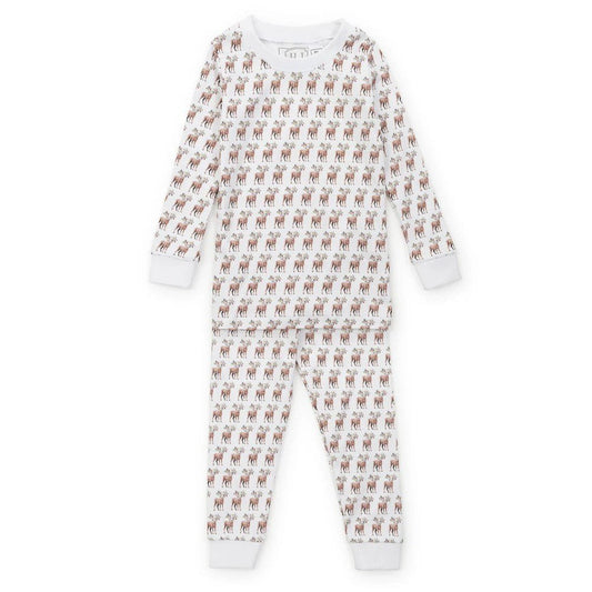 Lila and Hayes General Festive Deer / 2 Toddler Lila and Hayes Festive Deer Grayson Pajama Set
