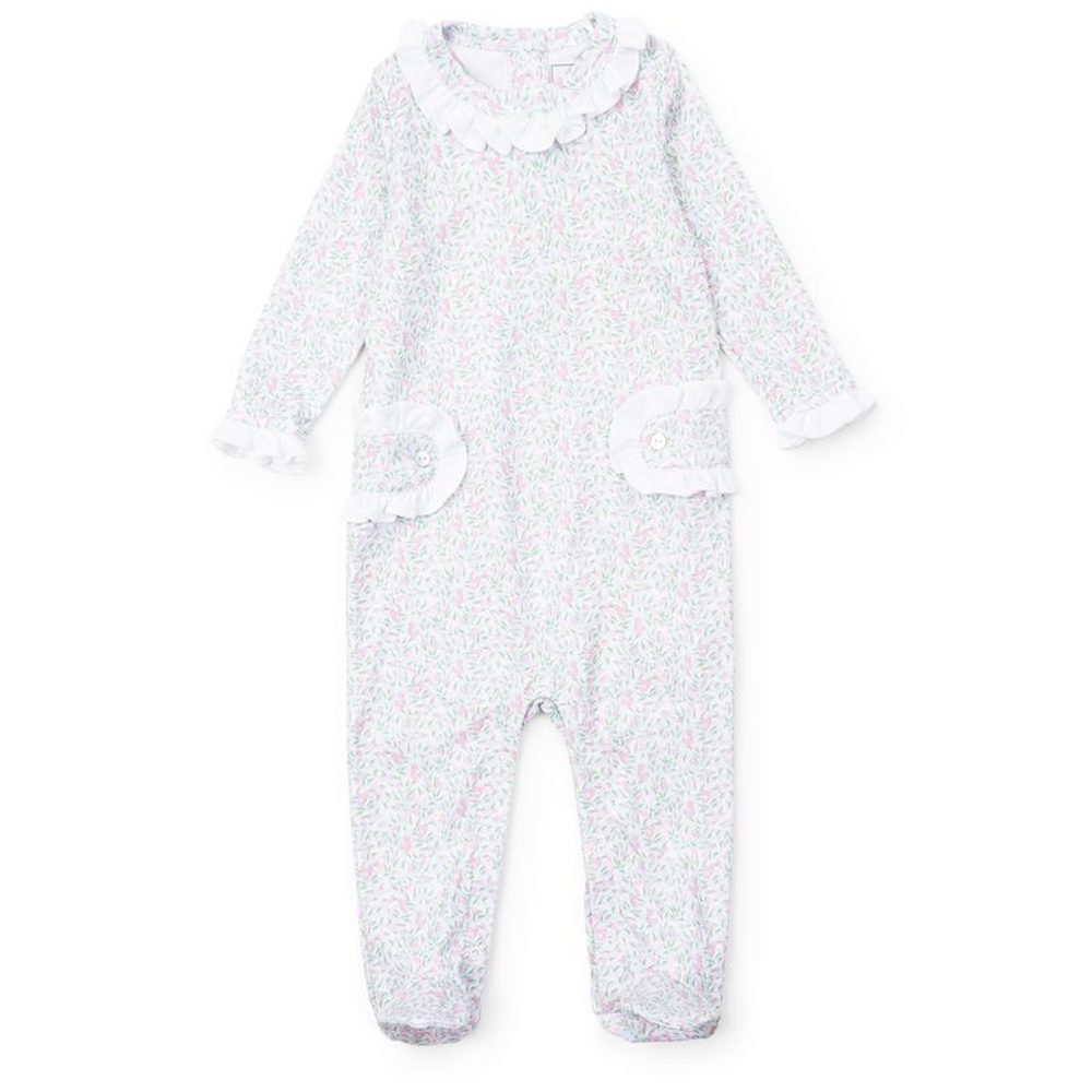 Lila and HayesLila and Hayes Garden Soiree Lucy Ruffle Footed RomperBabysupermarket